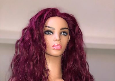 20″ Burgundy Frontal Wig