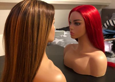 16″ Straight Red Frontal