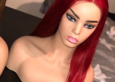 16″ Straight Red Frontal