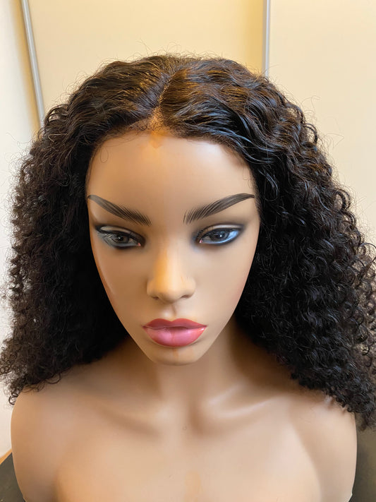 20" Water Wave Curly Frontal Wig